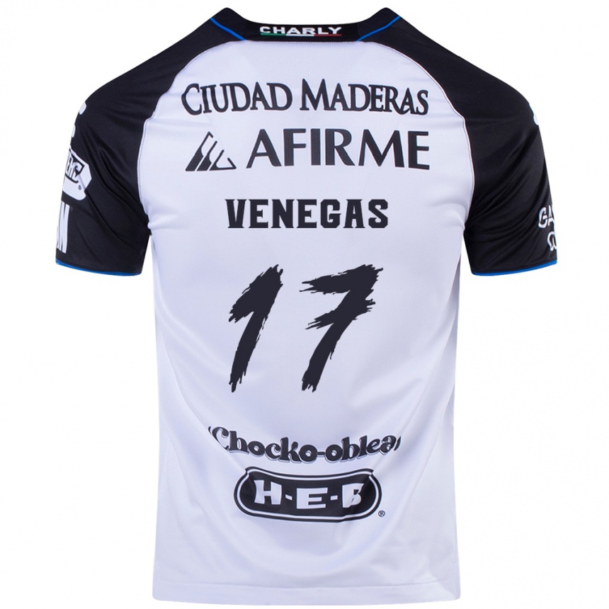 Men Football Francisco Venegas #17 Black Blue Home Jersey 2024/25 T-Shirt Uk