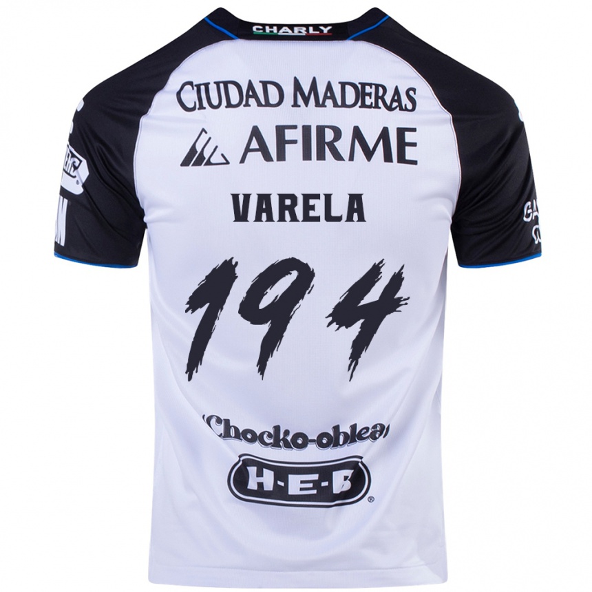 Men Football José Varela #194 Black Blue Home Jersey 2024/25 T-Shirt Uk