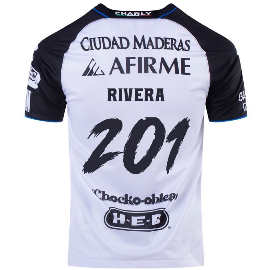 Men Football Christian Rivera #201 Black Blue Home Jersey 2024/25 T-Shirt Uk