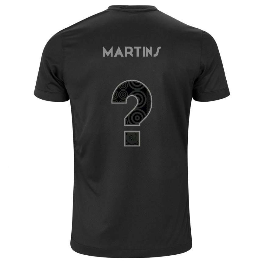 Men Football Guilherme Martins #0 Black Away Jersey 2024/25 T-Shirt Uk