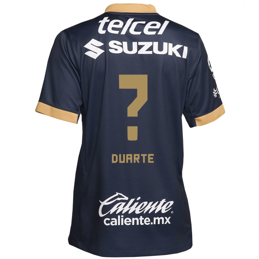 Men Football Rubén Duarte #0 Obsidian Gold White Away Jersey 2024/25 T-Shirt Uk