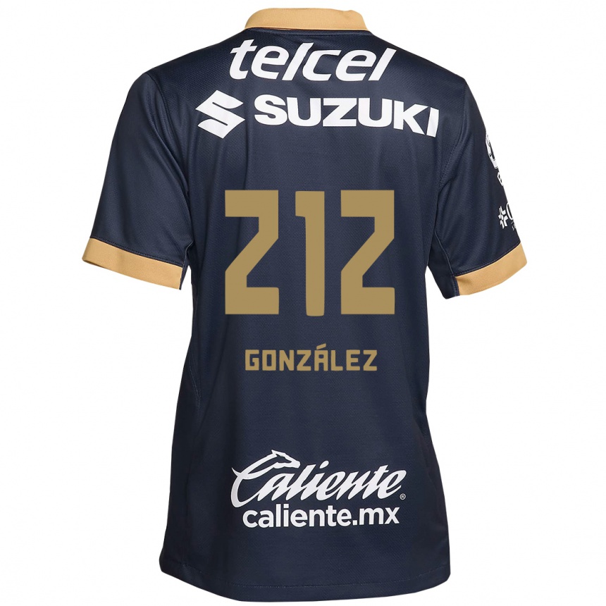 Men Football José González #212 Obsidian Gold White Away Jersey 2024/25 T-Shirt Uk