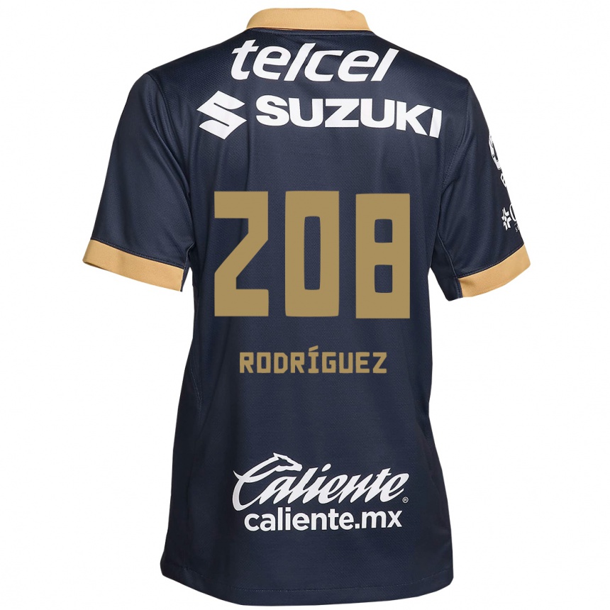 Men Football Gael Rodríguez #208 Obsidian Gold White Away Jersey 2024/25 T-Shirt Uk