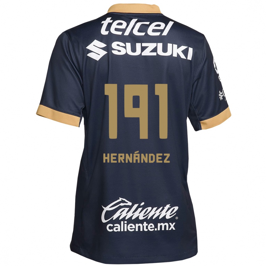 Men Football Marco Hernández #191 Obsidian Gold White Away Jersey 2024/25 T-Shirt Uk