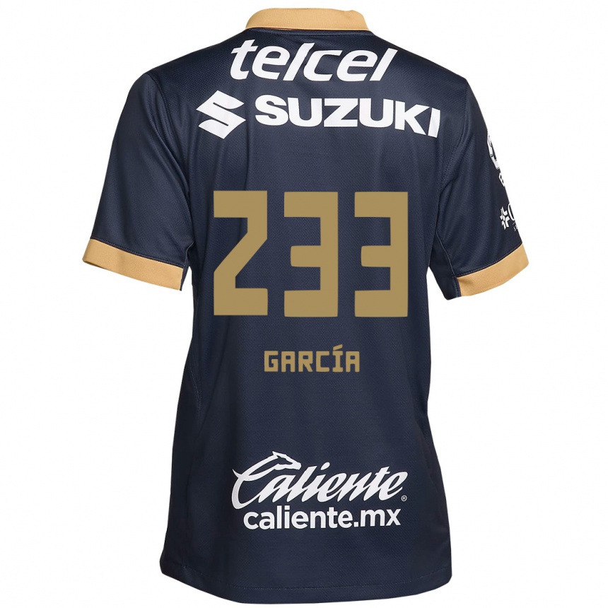 Men Football Carlos García #233 Obsidian Gold White Away Jersey 2024/25 T-Shirt Uk