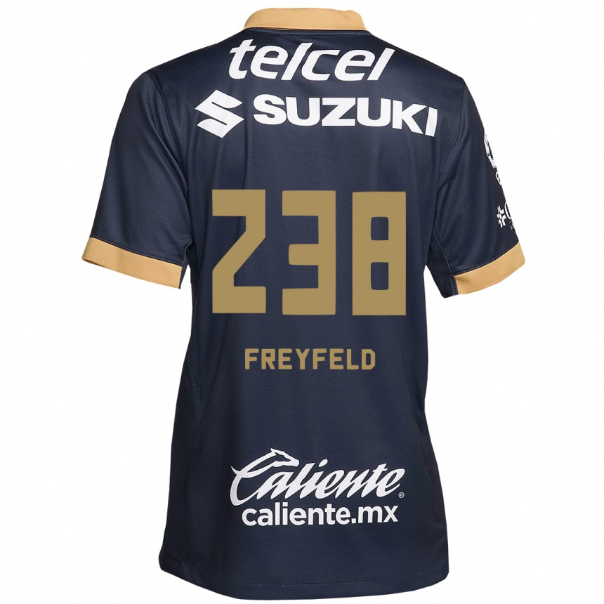 Men Football Julián Freyfeld #238 Obsidian Gold White Away Jersey 2024/25 T-Shirt Uk