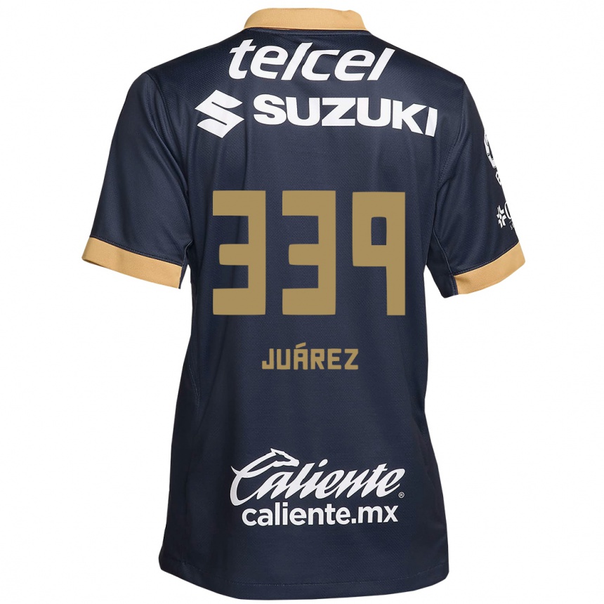 Men Football Jonathan Juárez #339 Obsidian Gold White Away Jersey 2024/25 T-Shirt Uk