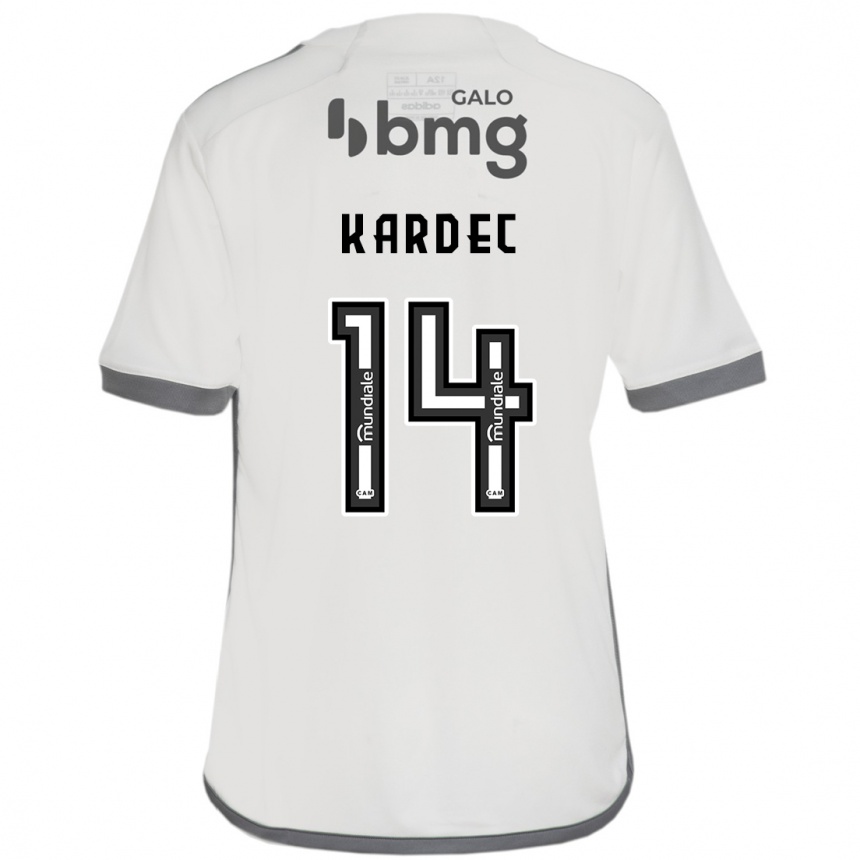 Men Football Alan Kardec #14 Off White Away Jersey 2024/25 T-Shirt Uk