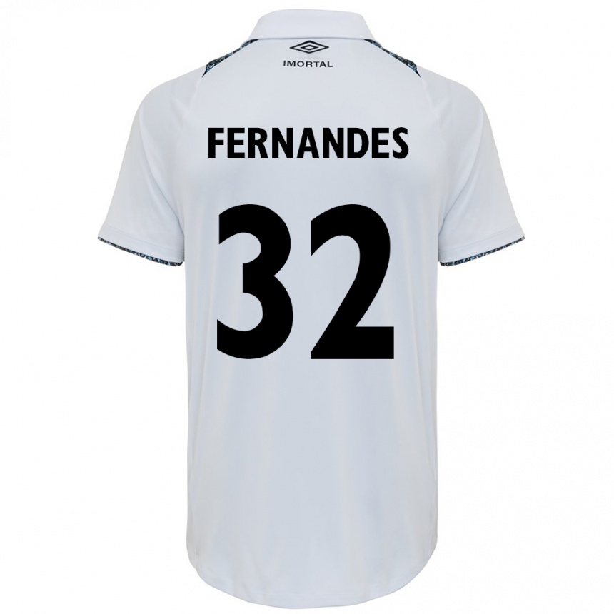 Men Football Nathan Fernandes #32 White Blue Away Jersey 2024/25 T-Shirt Uk