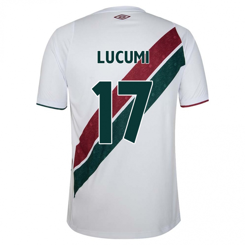 Men Football Jan Lucumi #17 White Green Maroon Away Jersey 2024/25 T-Shirt Uk