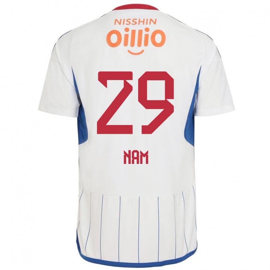 Men Football Tae-Hee Nam #29 White Blue Red Away Jersey 2024/25 T-Shirt Uk