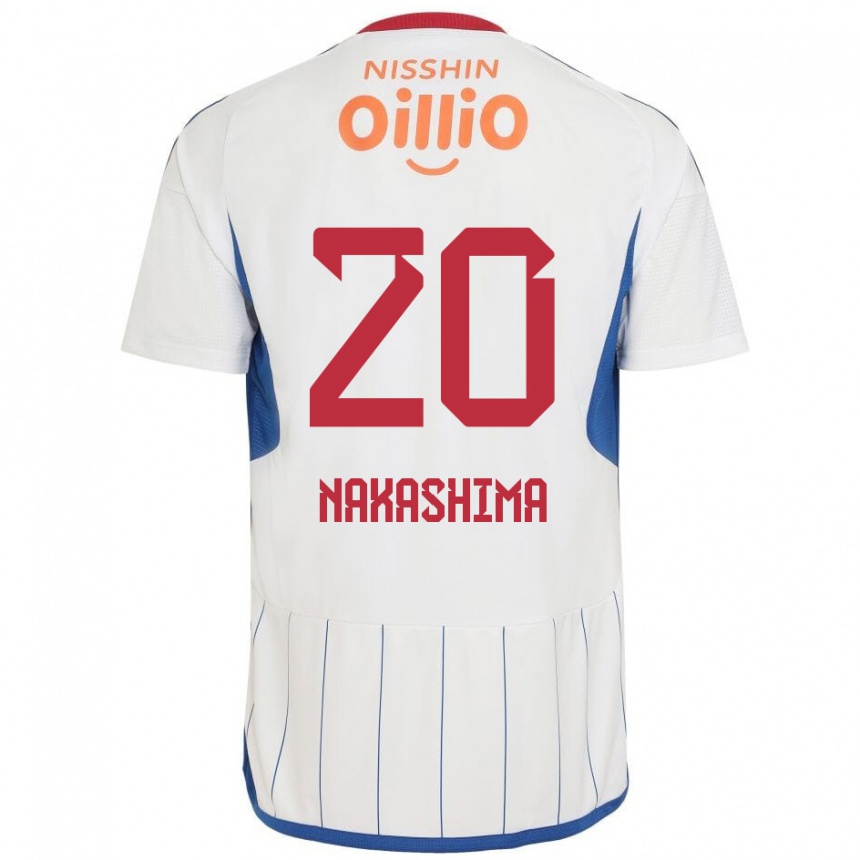 Men Football Rikuto Nakashima #20 White Blue Red Away Jersey 2024/25 T-Shirt Uk