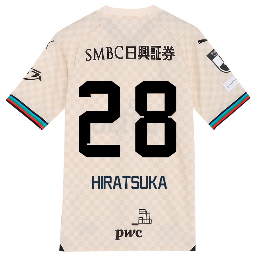 Men Football Hayato Hiratsuka #28 White Gray Away Jersey 2024/25 T-Shirt Uk