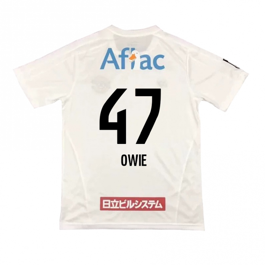 Men Football William Owie #47 White Black Away Jersey 2024/25 T-Shirt Uk