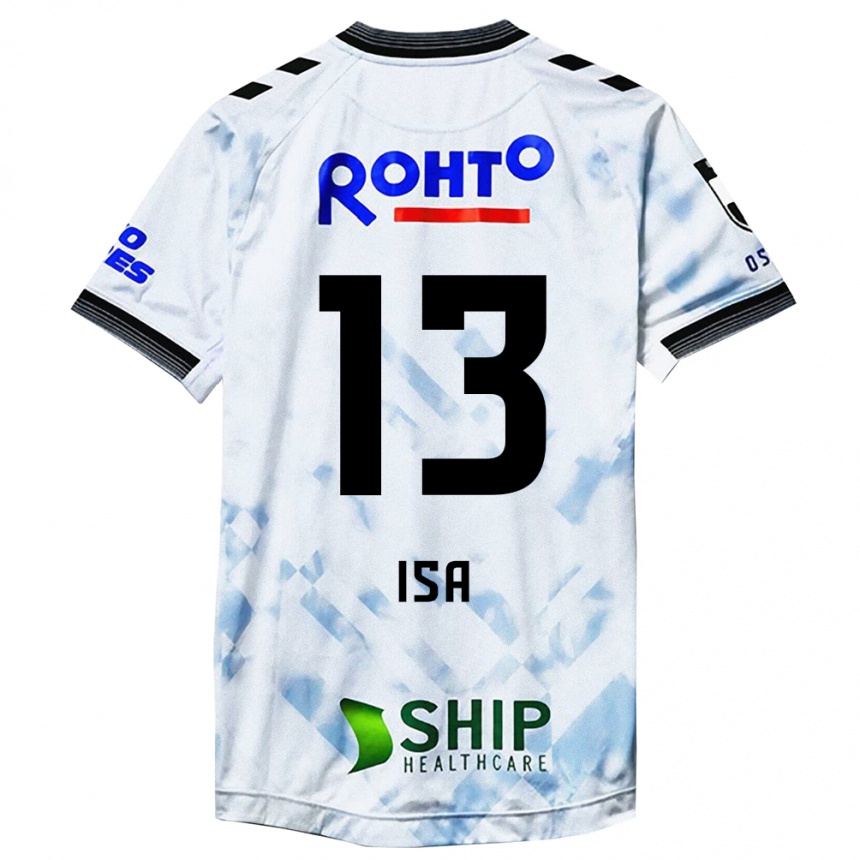 Men Football Isa Sakamoto #13 White Black Away Jersey 2024/25 T-Shirt Uk