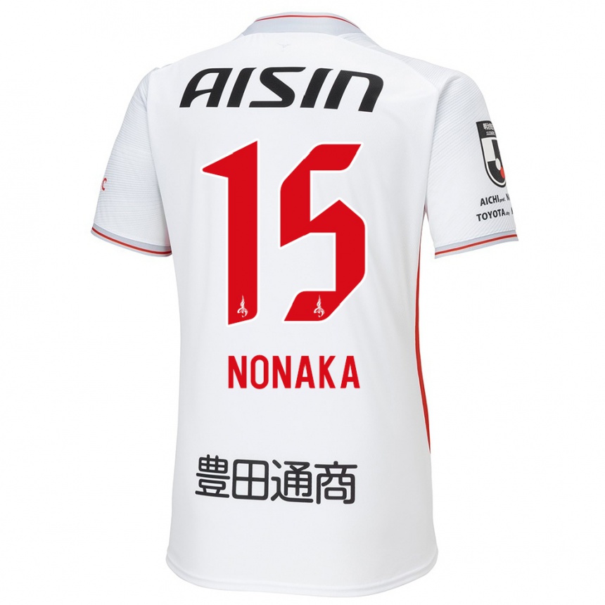 Men Football Yugo Nonaka #15 White Yellow Red Away Jersey 2024/25 T-Shirt Uk