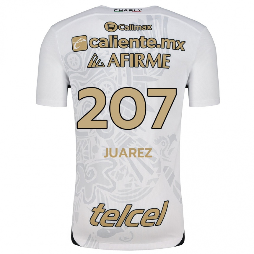 Men Football José Juárez #207 White Black Away Jersey 2024/25 T-Shirt Uk