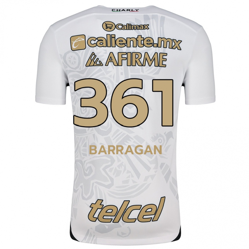 Men Football Jesús Barragán #361 White Black Away Jersey 2024/25 T-Shirt Uk