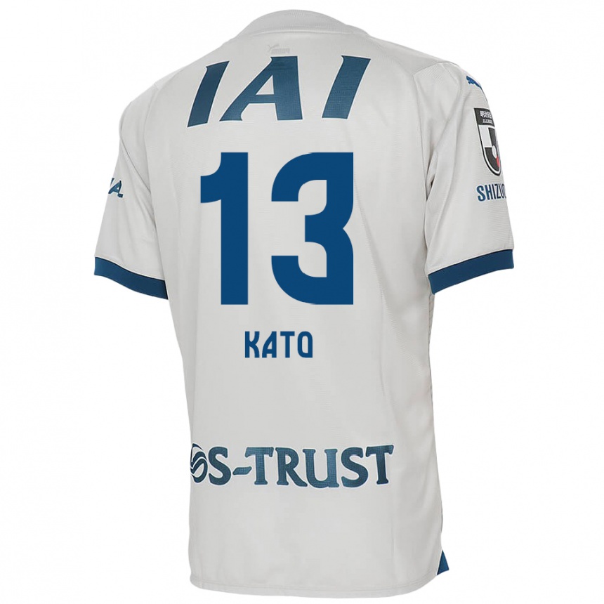 Men Football Daiya Kato #13 White Blue Away Jersey 2024/25 T-Shirt Uk