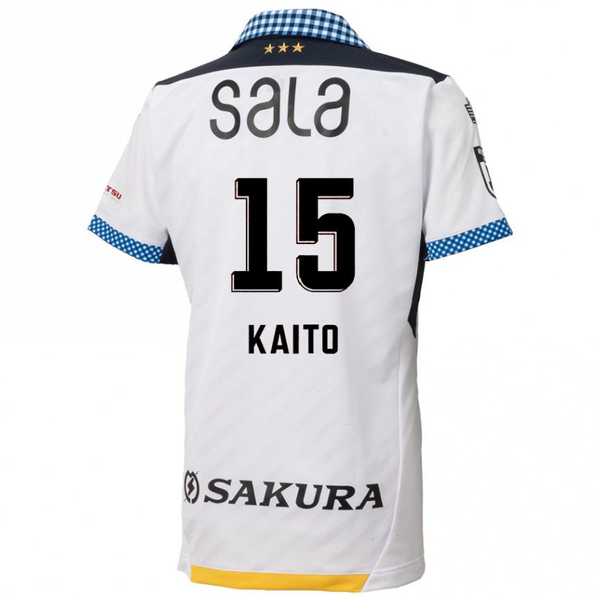 Men Football Kaito Suzuki #15 White Black Away Jersey 2024/25 T-Shirt Uk