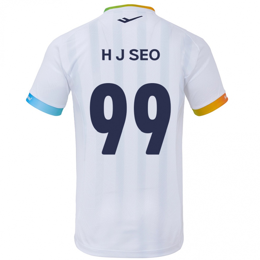 Men Football Ju-Hwan Seo #99 White Blue Away Jersey 2024/25 T-Shirt Uk