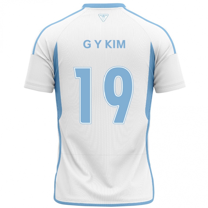 Men Football Young-Gwon Kim #19 White Blue Away Jersey 2024/25 T-Shirt Uk