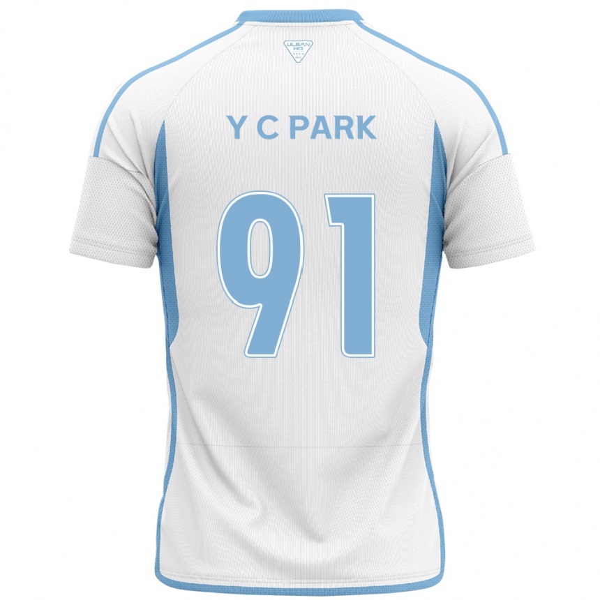 Men Football Chu-Young Park #91 White Blue Away Jersey 2024/25 T-Shirt Uk