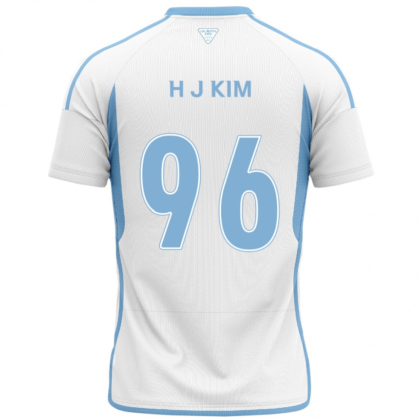 Men Football Ji-Hyun Kim #96 White Blue Away Jersey 2024/25 T-Shirt Uk