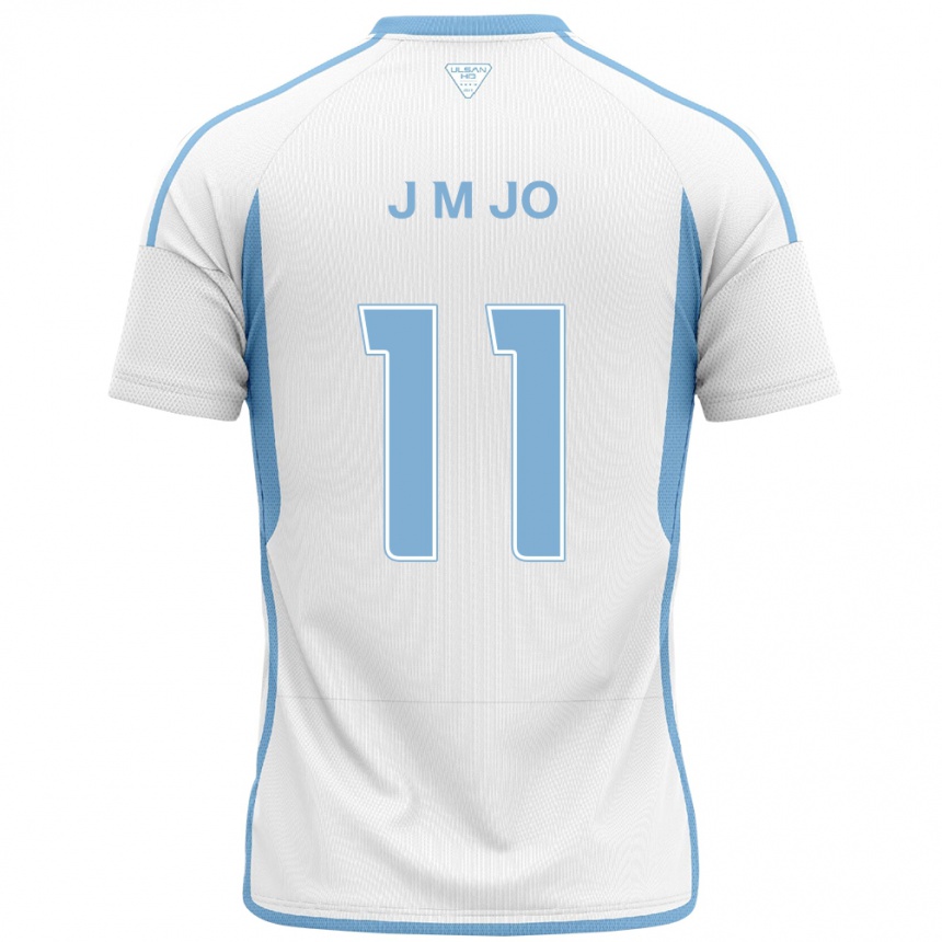 Men Football Min-Jae Jo #11 White Blue Away Jersey 2024/25 T-Shirt Uk