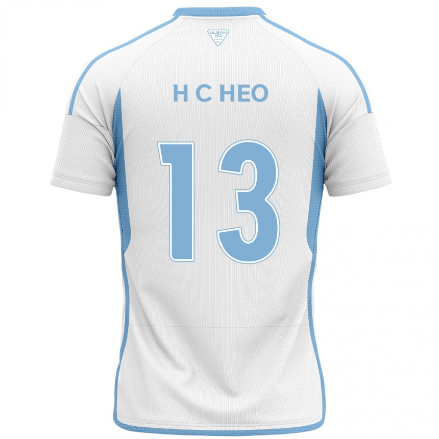 Men Football Chan-Hoe Heo #13 White Blue Away Jersey 2024/25 T-Shirt Uk