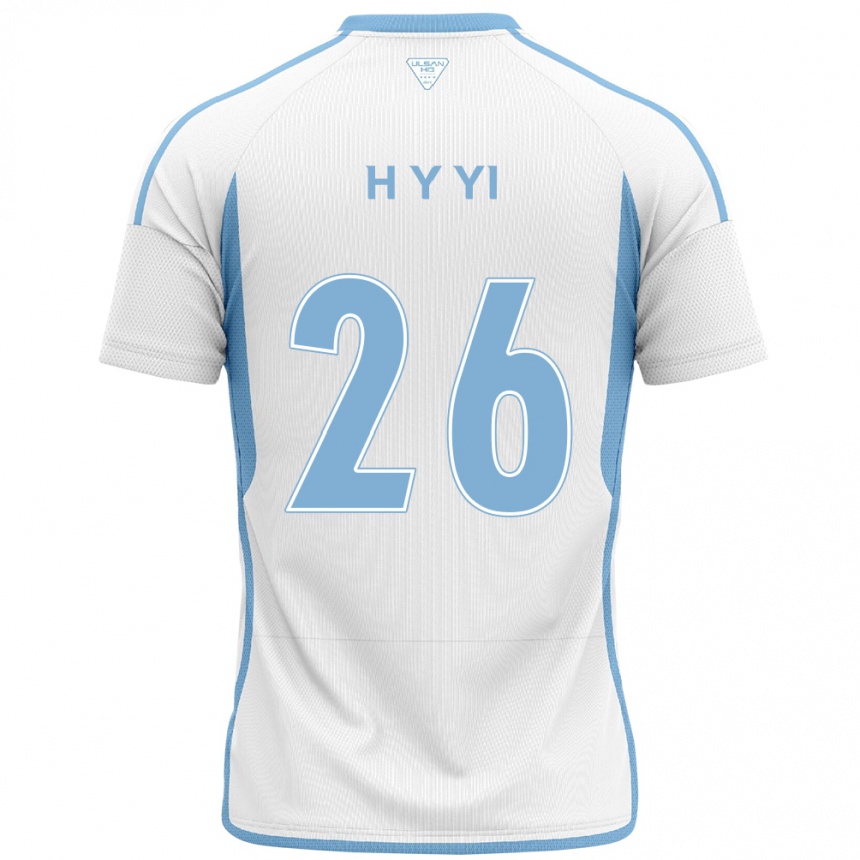 Men Football Yong-Hyeon Yi #26 White Blue Away Jersey 2024/25 T-Shirt Uk