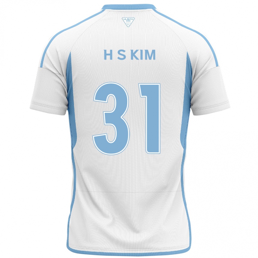 Men Football Se-Hyoung Kim #31 White Blue Away Jersey 2024/25 T-Shirt Uk