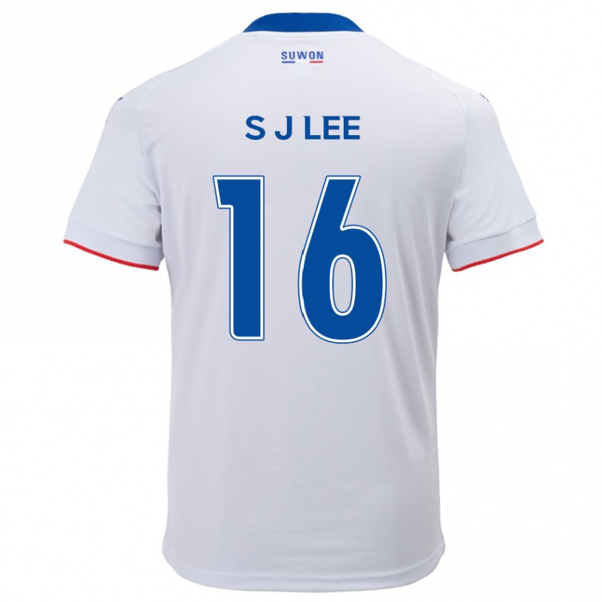 Men Football Jong-Sung Lee #16 White Blue Away Jersey 2024/25 T-Shirt Uk