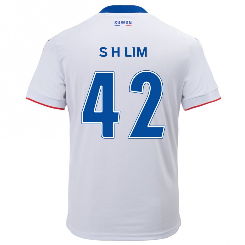 Men Football Hyun-Sub Lim #42 White Blue Away Jersey 2024/25 T-Shirt Uk