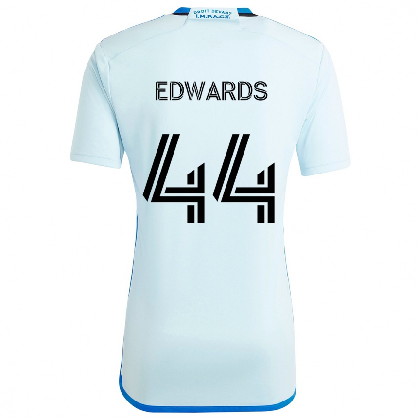 Men Football Raheem Edwards #44 Ice Blue Away Jersey 2024/25 T-Shirt Uk