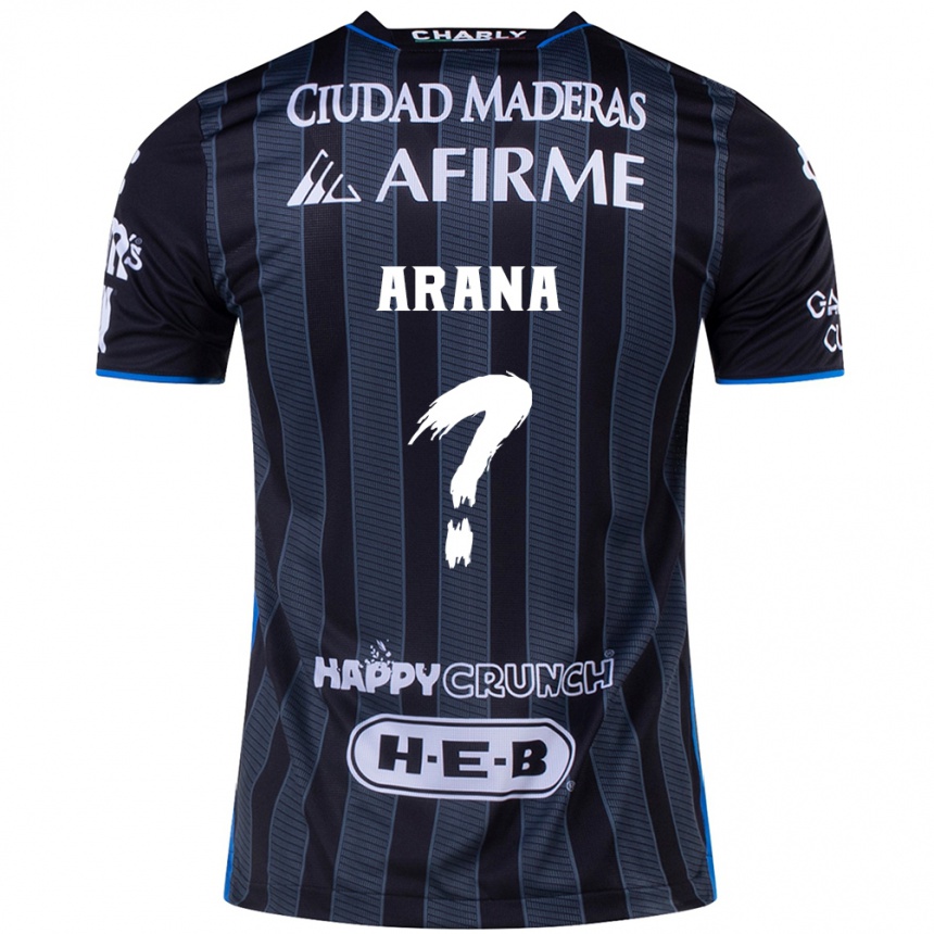 Men Football Alejandro Arana #0 White Black Away Jersey 2024/25 T-Shirt Uk