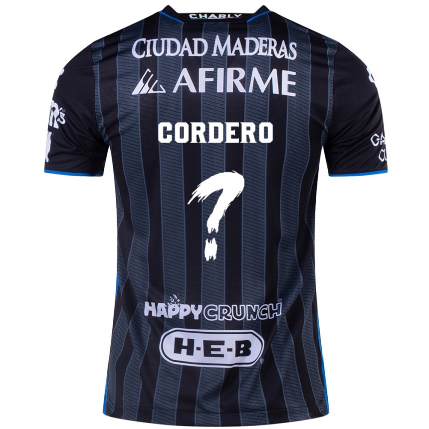 Men Football Nicolás Cordero #0 White Black Away Jersey 2024/25 T-Shirt Uk