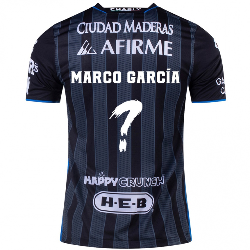 Men Football Marco Garcia #0 White Black Away Jersey 2024/25 T-Shirt Uk