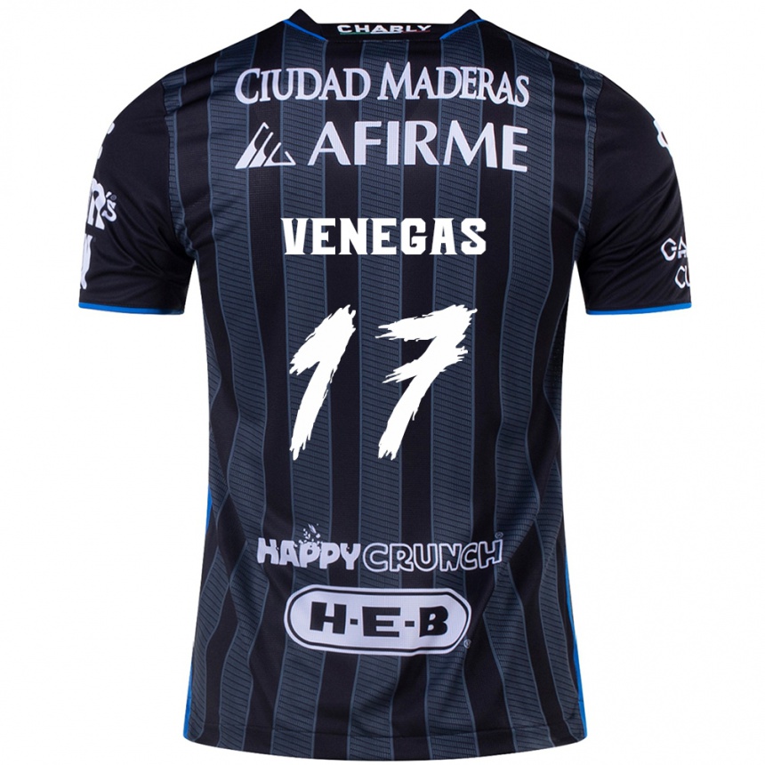 Men Football Francisco Venegas #17 White Black Away Jersey 2024/25 T-Shirt Uk