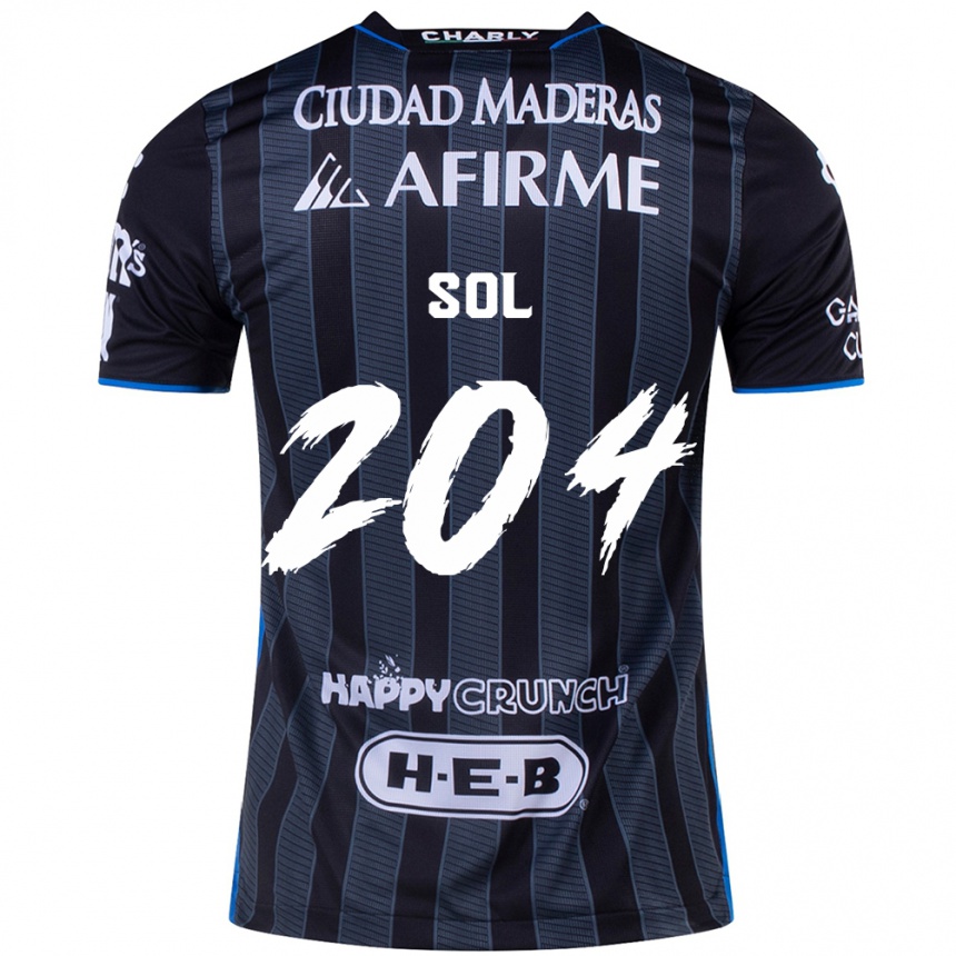 Men Football Martín Sol #204 White Black Away Jersey 2024/25 T-Shirt Uk