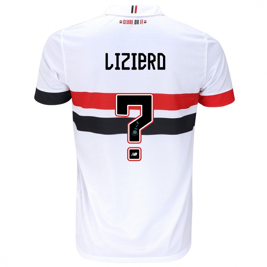 Women Football Liziero #0 White Red Black Home Jersey 2024/25 T-Shirt Uk