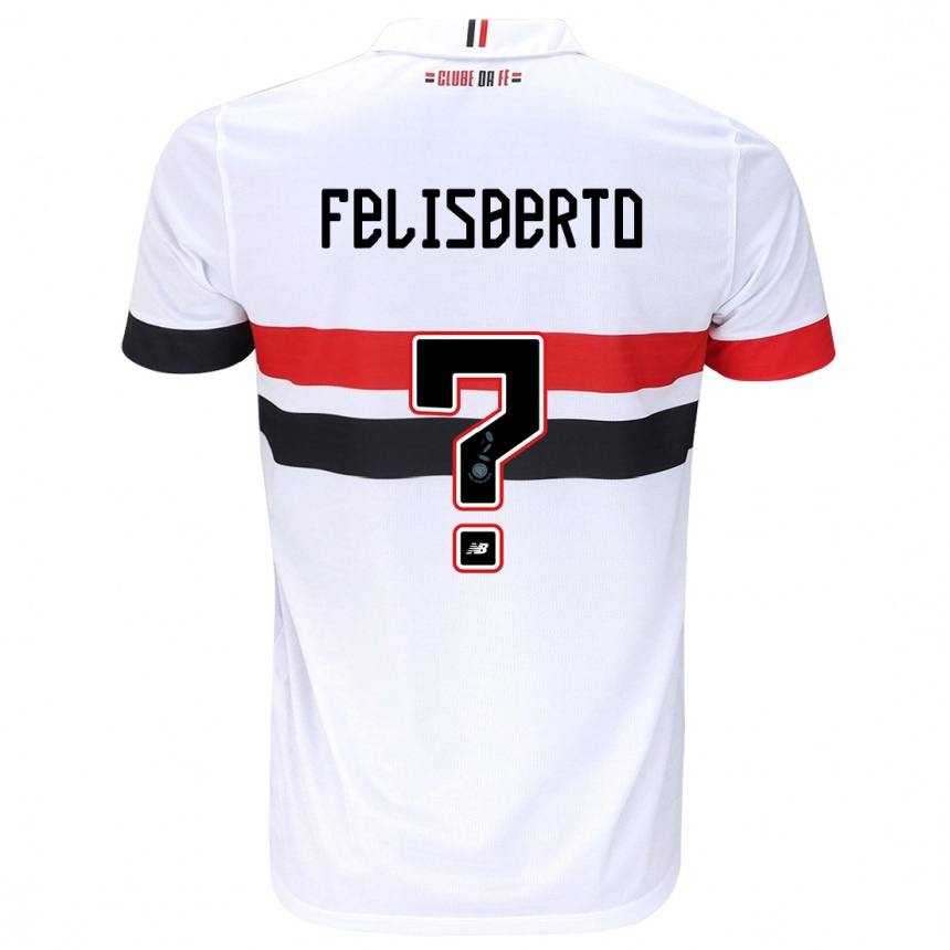 Women Football Igor Felisberto #0 White Red Black Home Jersey 2024/25 T-Shirt Uk