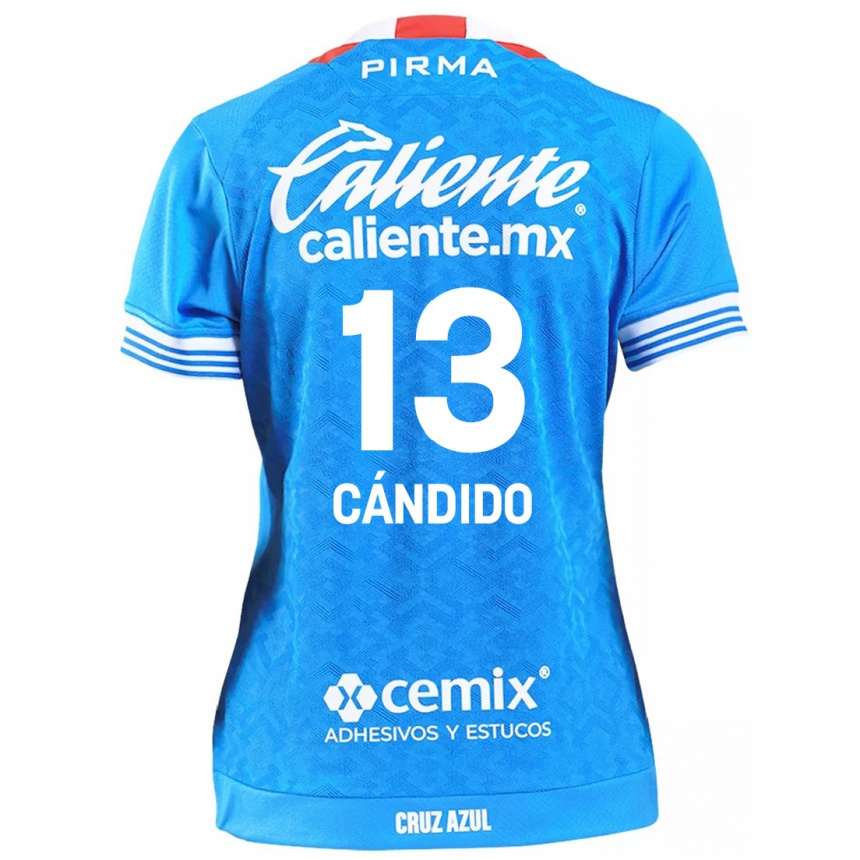 Women Football Camilo Cándido #13 Sky Blue Home Jersey 2024/25 T-Shirt Uk