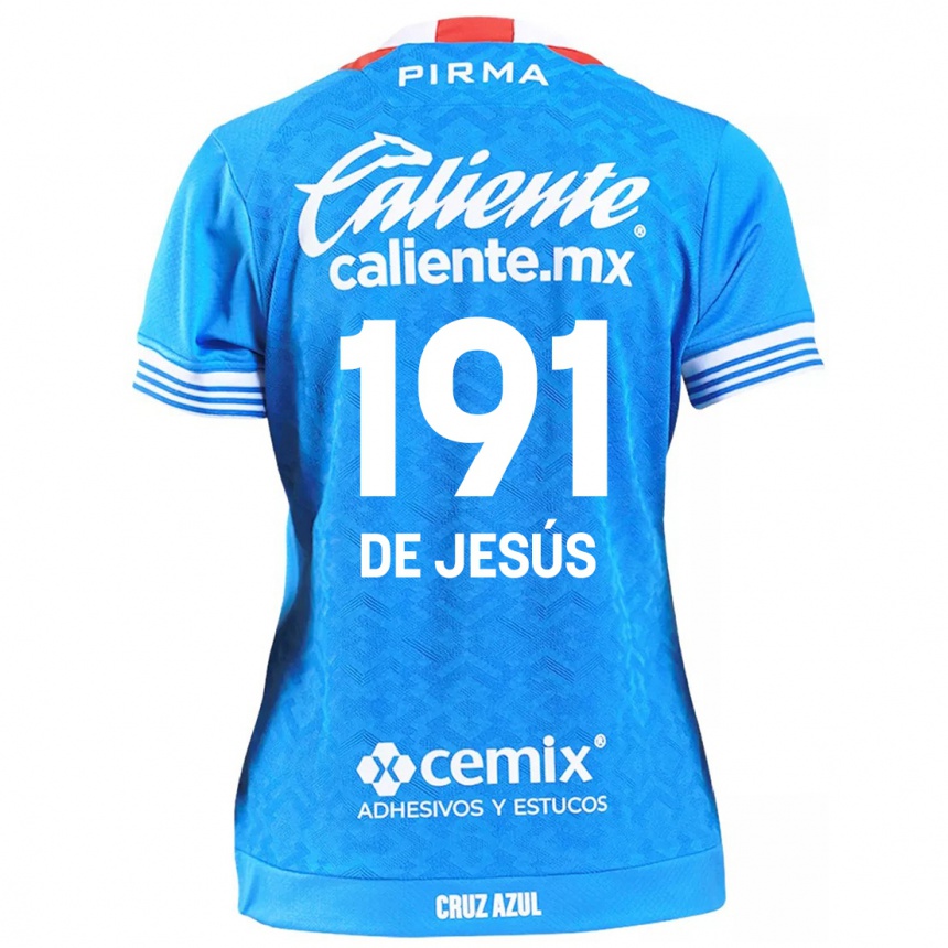 Women Football Luis De Jesús #191 Sky Blue Home Jersey 2024/25 T-Shirt Uk