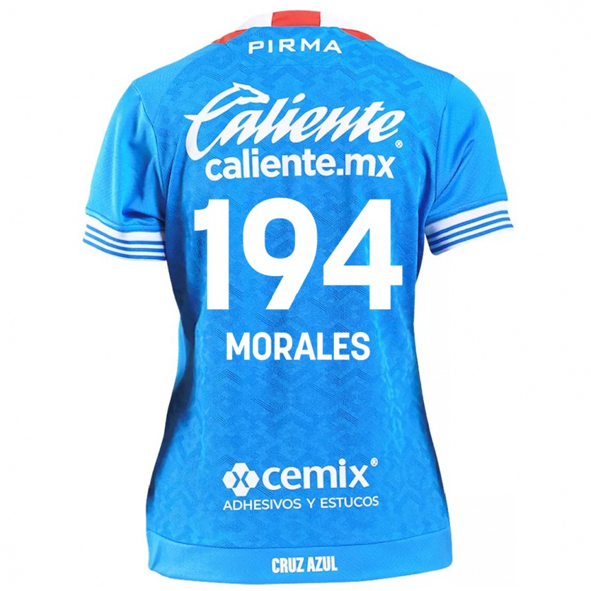 Women Football Amaury Morales #194 Sky Blue Home Jersey 2024/25 T-Shirt Uk