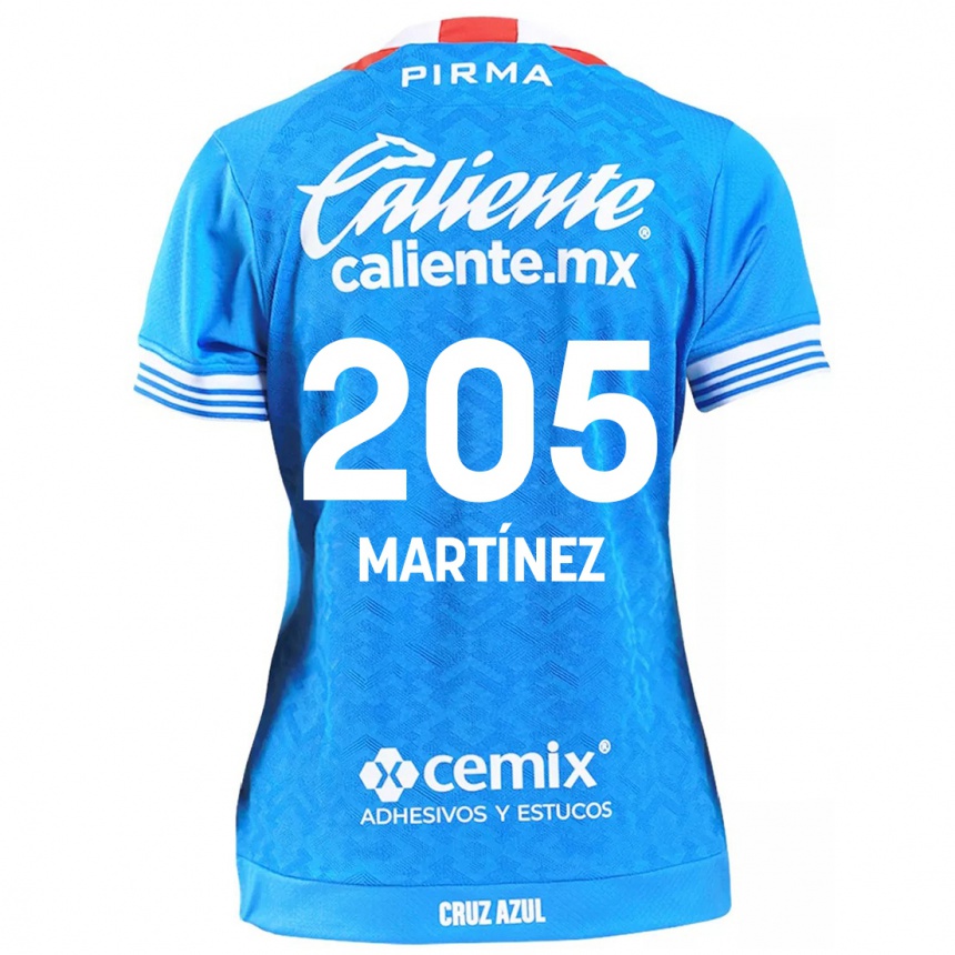 Women Football César Martínez #205 Sky Blue Home Jersey 2024/25 T-Shirt Uk