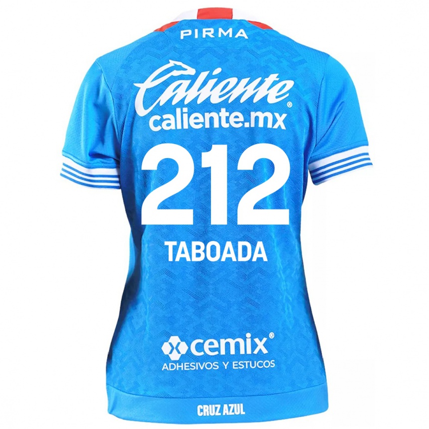 Women Football Víctor Taboada #212 Sky Blue Home Jersey 2024/25 T-Shirt Uk