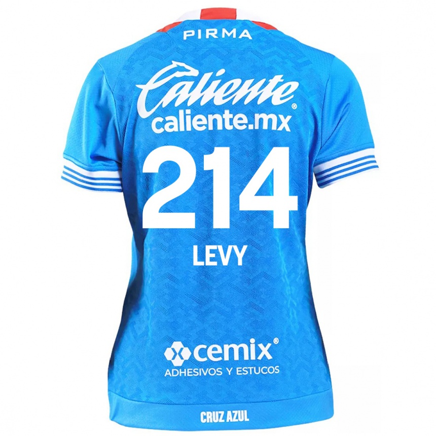 Women Football Mateo Levy #214 Sky Blue Home Jersey 2024/25 T-Shirt Uk