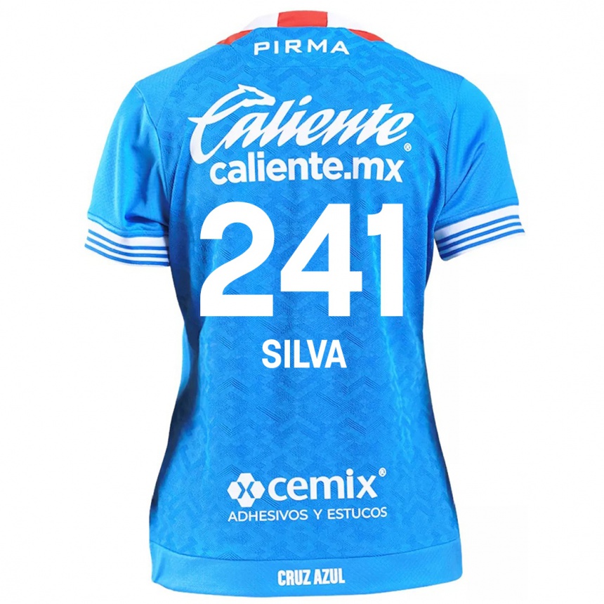 Women Football Iván Silva #241 Sky Blue Home Jersey 2024/25 T-Shirt Uk