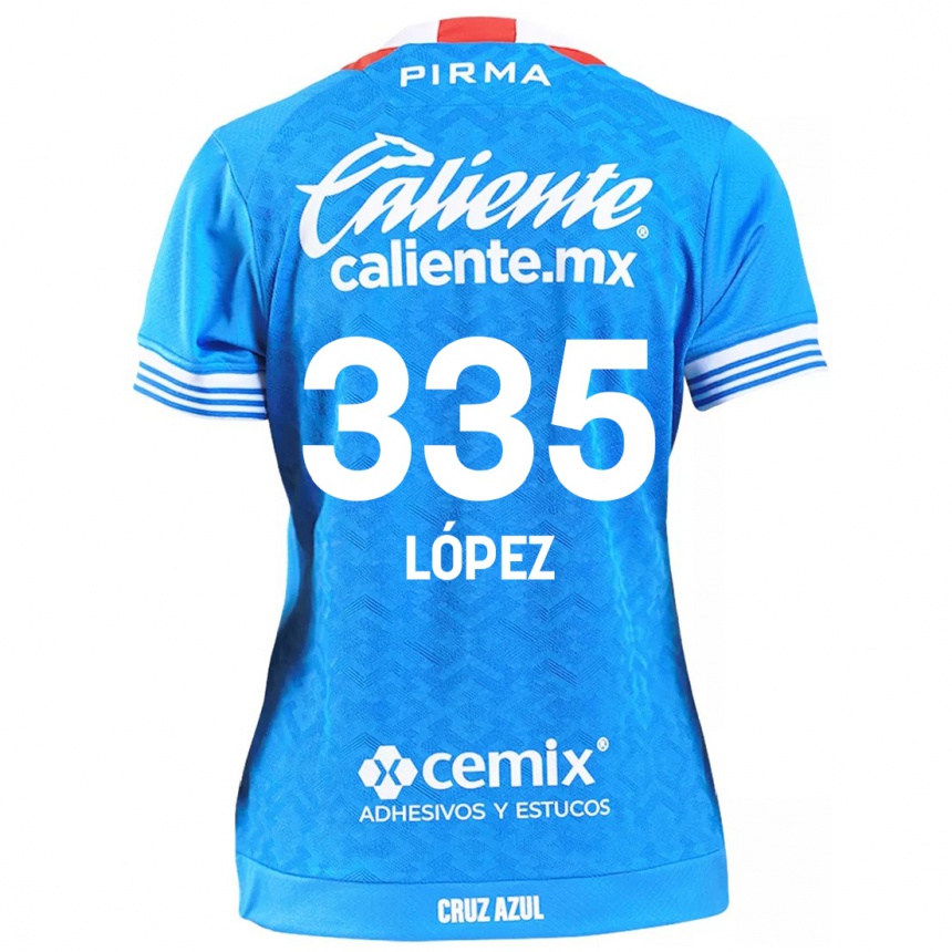 Women Football Alfredo López #335 Sky Blue Home Jersey 2024/25 T-Shirt Uk